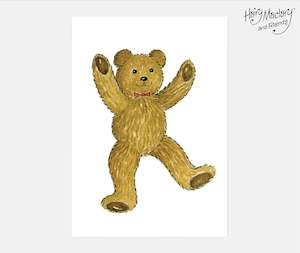 Hairy Maclary Teddy Art Print