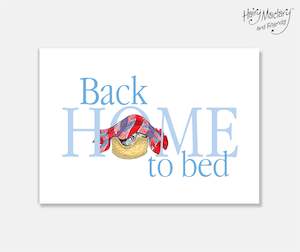 Back home to bed Art Print