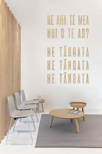 Wooden Wall Art Nz Made: HE AHA TE MEA - Bamboo