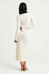 Clothing: Ettie Midi Dress Buttermilk