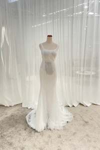 Trish Peng Sample Sale: New Therese with linear beaded lace