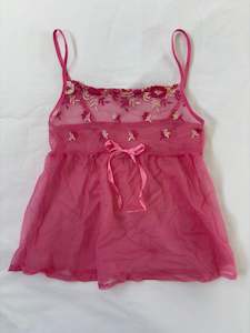 00’s Pink ribbon cami | Size 8