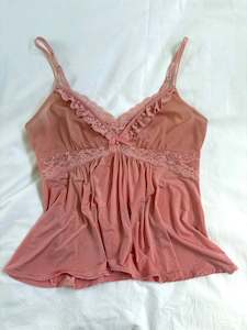 00’s Babydoll pink cami | Size 12-14