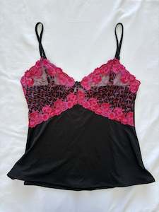 00’s Pink lace cami | Size large