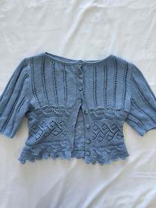 90’s Blue crochet top | Size XS