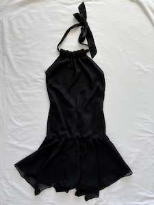 90’s Drop waist halter mini dress | Size small