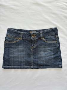 00’s Denim mini skirt | Size 12