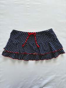 00’s Navy polka dot micro mini skirt | Size 6