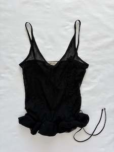 00’s MNG black sheer cami | Size 6