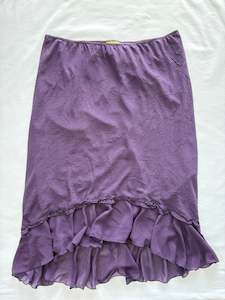 00’s Purple midi skirt | Size 18