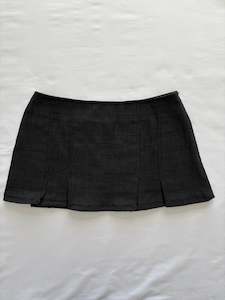 00’s Grey pleated mini skirt | Size 6-8