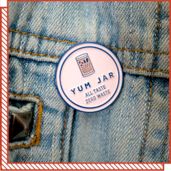 Yum Jar Pin Badge