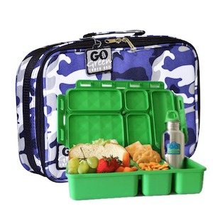 Go Green Lunchset Blue Camo GREEN Box