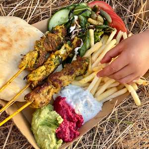 Moroccan Chicken Brochette Meal