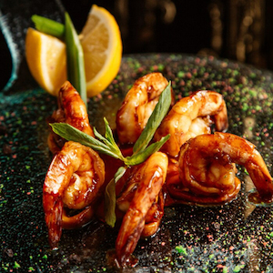 Restaurant: King prawns