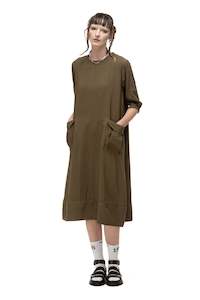 CARRIER DRESS IN KHAKI, SS25