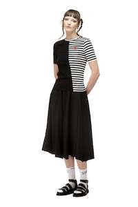 Canvas Skirt In Black, Ss25