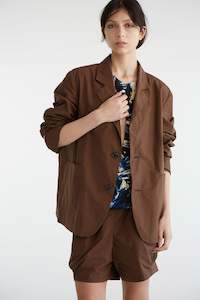 Womens Coats Jackets: STOPOVER IN CACAO (UNISEX), S25