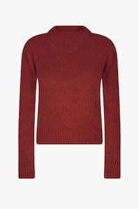 TEXAS SWEATER IN WINE, AW25