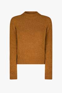 Womens Knitwear: TEXAS SWEATER IN LIGHT RUST, AW25