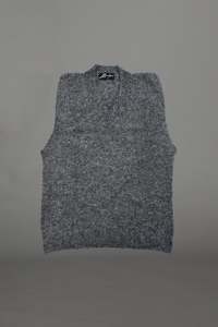 Womens Knitwear: ALPACA VEST IN ASH, W24