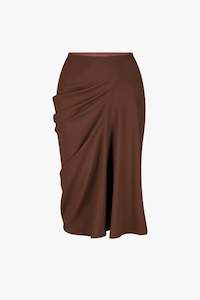 Saren Short Skirt In Brown, Aw25