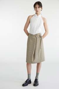 Womens Skirts: OVERLAP IN PLAID, S25