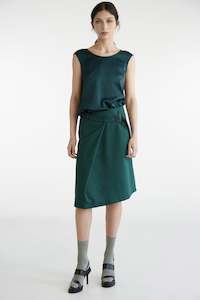 Womens Skirts: OVERLAP IN JADE, S25