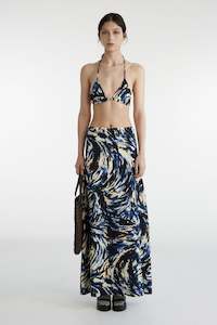 Womens Skirts: MAXI IN BRUSHSTROKE, S25