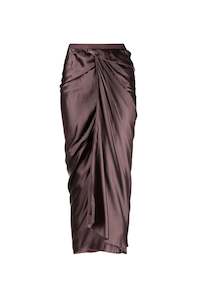 Womens Skirts: WRAP SKIRT IN AMETHYST,LUXOR