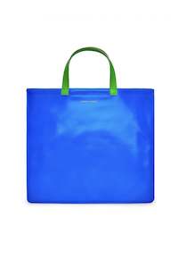 SUPER FLUO TOTE BAG IN ORANGE/BLUE, W24