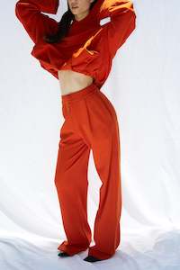 Womens Trousers: HARTIA PANT IN VERMILLION, AW25