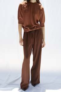 Puvis Long Pant In Brown, Aw25