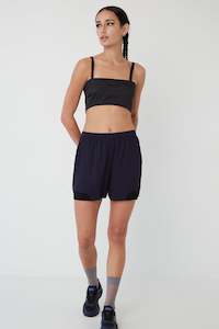 Womens Shorts: RELAY IN LAPIS, S24