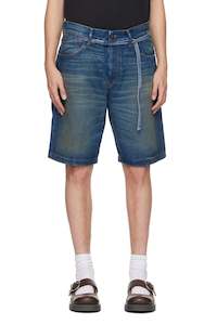 Womens Shorts: LOOSE FIT DENIM SHORT IN MID BLUE, FW23