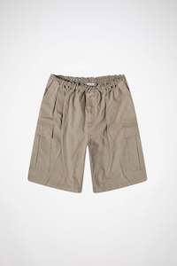 Womens Shorts: CARGO SHORT IN COLD BEIGE, FW23