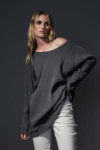 Womens Tops: RAGLAN STANDARD IN PEWTER,W23