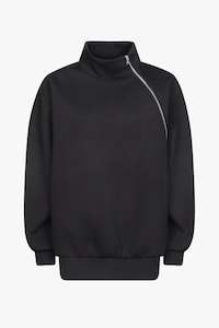 Womens Sweatshirts: HUMY SWEATSHIRT IN BLACK, AW25