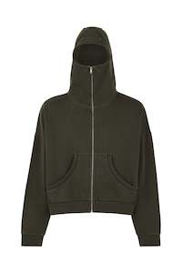 Womens Sweatshirts: FULL ZIP IN MILITARY, UNIFORM 6