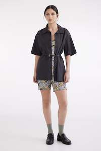 Womens Shirts: CABANA IN CHARCOAL (UNISEX), S25