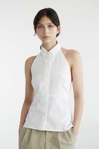 Womens Shirts: SHIRT HALTER IN PIQUE, S25