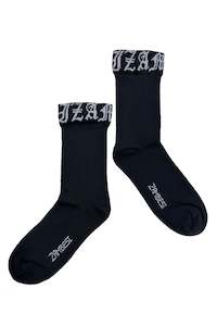 Gothic Sox In Black/white, Merino