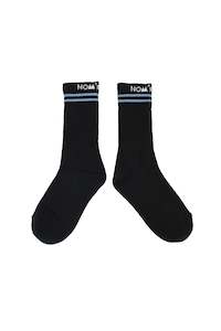 Stripe Socks In Black/blue