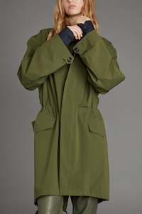 Womens Coats Jackets: PARKA IN MATCHA, W24