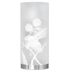 Medium Piwakawaka, Fantail Table Lamp, White Silhouette