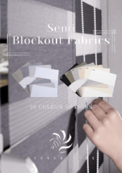 Blind: Semi Blockout Zebra Blinds - 10 Colour Options Available