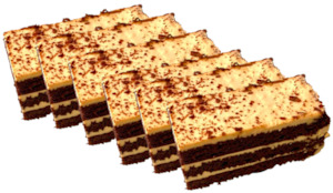 Tiramisu slice (set of 6 slices)