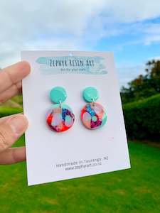 Mint & Glitter Dangles