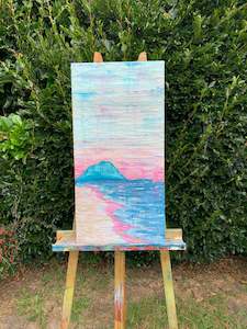 Homewares: Mount On Sand - textured painting