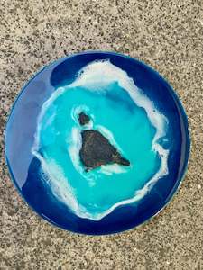 Homewares: Mini Blue Lagoon - Resin Wall Art